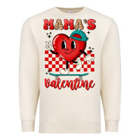 Sandshell skater heart valentines day art Premium Sweatshirt - LillyAllenDesigns