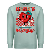Seafoam skater heart valentines day art Premium Sweatshirt - LillyAllenDesigns
