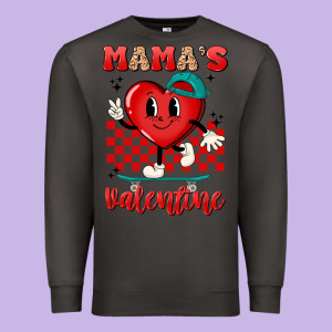 Skater Heart Valentines Day Art Premium Sweatshirt Designed By Lillyallendesigns