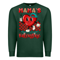 Sports Green skater heart valentines day art Premium Sweatshirt - LillyAllenDesigns