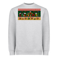 Heather Grey christmas with cross license plate Heavyweight Sweatshirt - BundleAndBundleShop