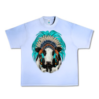 Holstein Indian Headdress Urban Heavy Tee | Teevron