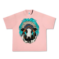 Salmon holstein indian headdress Urban Heavy Tee - JahusDesignShop