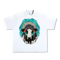White holstein indian headdress Urban Heavy Tee - JahusDesignShop