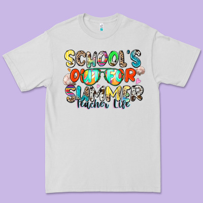 School's Out For Summer Teacher Life Premium Tee Designed By Zillion Design Studio