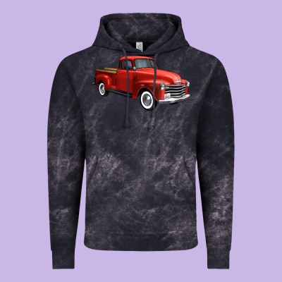 Western Red Truck Right 34 View 1 Vintage Hoodie Designed By Fadigitalartstudio