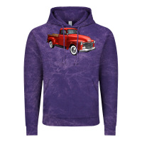 Cloud Purple western red truck right 34 view 1 Vintage Hoodie - FaDigitalArtStudio