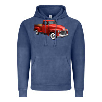 Vintage Denim western red truck right 34 view 1 Vintage Hoodie - FaDigitalArtStudio