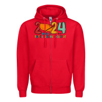 Red total solar eclipse Zipper Hoodie - MaliasSmallBusiness