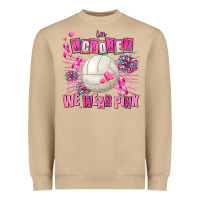 Mushroom in october we wear pink volleyball Heavyweight Sweatshirt - AdoDesignShop