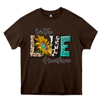 Chocolate Brown for the love of sunshine Heavy Core Tee - texasbilliewilder