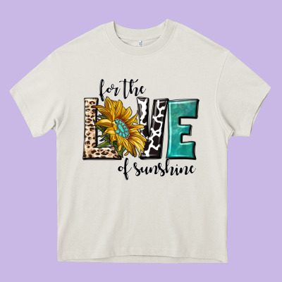For The Love Of Sunshine Heavy Core Tee Designed By Texasbilliewilder