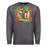 Charcoal Heather Western Hay Fall Cow Premium Sweatshirt - LillyAllenDesigns