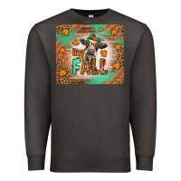Smoke Western Hay Fall Cow Premium Sweatshirt - LillyAllenDesigns