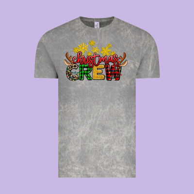 Christmas Crew Vintage Tee Designed By Adodesignshop