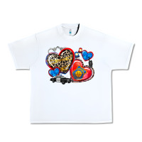 Western Leopard  Police Hearts Urban Heavy Tee | Teevron