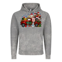 Cloud Rock christmas farm animals truck Vintage Hoodie - RacoonDesign