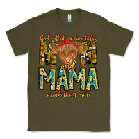 Army Green God Gifted Me Two Titles And Mama i Rock Them Both Classic Tee - CowhideDigitalArt