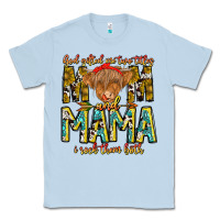 Dusty Blue God Gifted Me Two Titles And Mama i Rock Them Both Classic Tee - CowhideDigitalArt