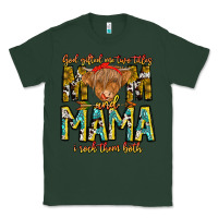 Sports Green God Gifted Me Two Titles And Mama i Rock Them Both Classic Tee - CowhideDigitalArt