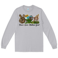 Moon Dust Peace Love Nubian Goat Long Sleeve Tee - LillyAllenDesigns