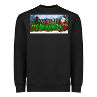 Black merry christmas with santa claus license plate Heavyweight Sweatshirt - BundleAndBundleShop