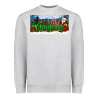 Heather Grey merry christmas with santa claus license plate Heavyweight Sweatshirt - BundleAndBundleShop