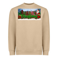 Mushroom merry christmas with santa claus license plate Heavyweight Sweatshirt - BundleAndBundleShop