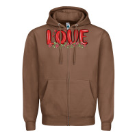 Chestnut love valentine s day Zipper Hoodie - MaliasSmallBusiness