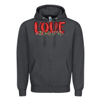Smoke love valentine s day Zipper Hoodie - MaliasSmallBusiness