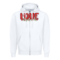 White love valentine s day Zipper Hoodie - MaliasSmallBusiness