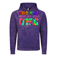 Cloud Purple two moms are better than one Vintage Hoodie - HRA Design Shop