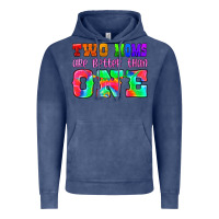 Vintage Denim two moms are better than one Vintage Hoodie - HRA Design Shop