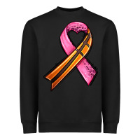 Black breast cancer sport ribbons Heavyweight Sweatshirt - AdoDesignShop