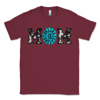 Burgundy cowhide with gemstone Classic Tee - RanaPortraitStore
