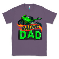 Lavender racing dad with racing motorcycle Classic Tee - AdoDesignShop