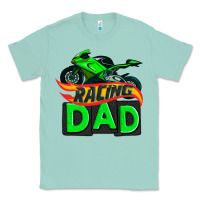Seafoam racing dad with racing motorcycle Classic Tee - AdoDesignShop
