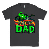 Smoke racing dad with racing motorcycle Classic Tee - AdoDesignShop