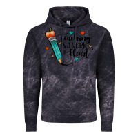 Cloud Black teaching i̇s a work of heart Vintage Hoodie - JahusDesignShop