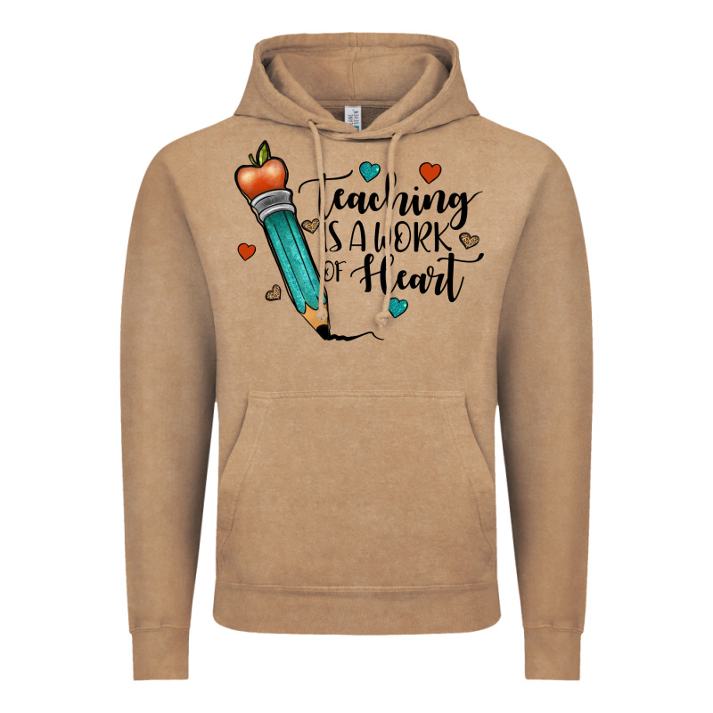 Teaching İs A Work Of Heart Vintage Hoodie by JahusDesignShop | Teevron