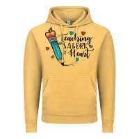 Vintage Mustard teaching i̇s a work of heart Vintage Hoodie - JahusDesignShop