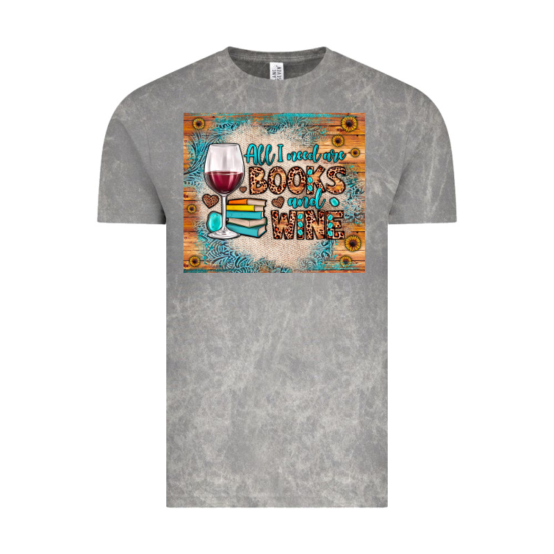 All I Need Are Books And Wine Vintage Tee by JahusDesignShop | Teevron