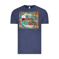Vintage Denim all i need are books and wine Vintage Tee - JahusDesignShop