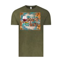 Vintage Olive all i need are books and wine Vintage Tee - JahusDesignShop