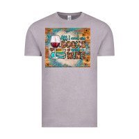 Vintage Zinc all i need are books and wine Vintage Tee - JahusDesignShop