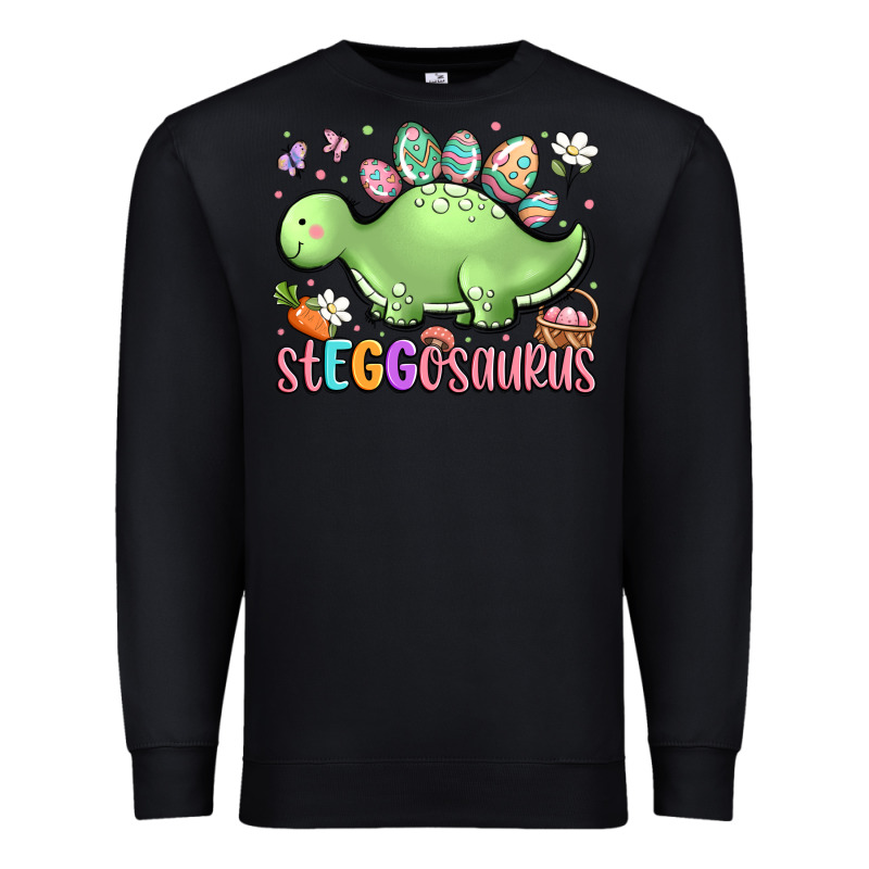Easter Stegosaurus Delight Premium Sweatshirt by LillyAllenDesigns | Teevron