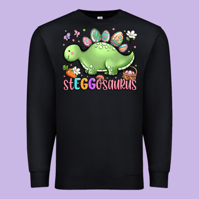 Easter Stegosaurus Delight Premium Sweatshirt Designed By Lillyallendesigns