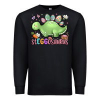 Black easter stegosaurus delight Premium Sweatshirt - LillyAllenDesigns