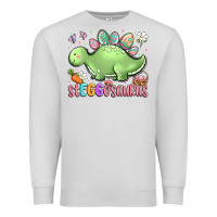 Dove Grey easter stegosaurus delight Premium Sweatshirt - LillyAllenDesigns