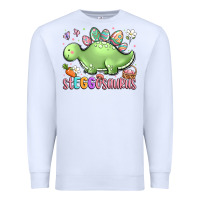 White easter stegosaurus delight Premium Sweatshirt - LillyAllenDesigns